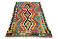 Hand-woven Afghan Kilim Rug, 96 x 148 cm