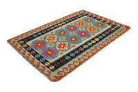 Hand-woven Afghan Kilim Rug, 103 x 155 cm