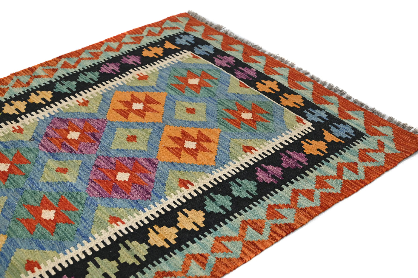 Kilim Afghan Rug – Pearl Keystone