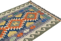 Hand-woven Afghan Kilim Rug, 81 x 127 cm