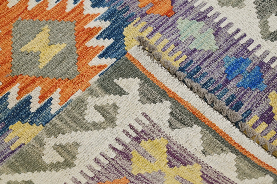 Hand-woven Afghan Kilim Rug, 81 x 127 cm