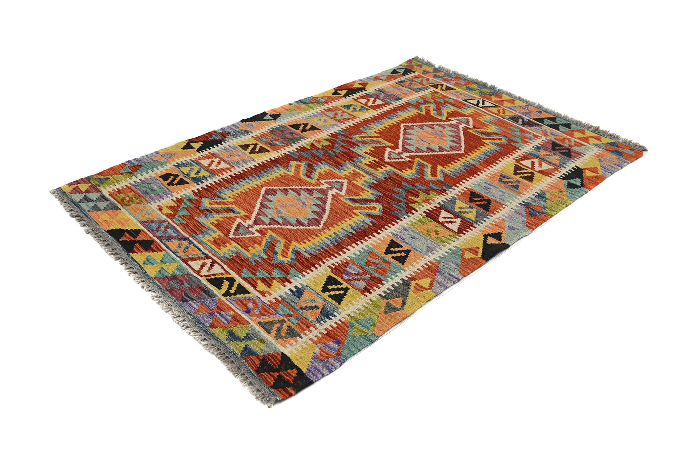 Kilim Afghan Rug – Cardinal Compass