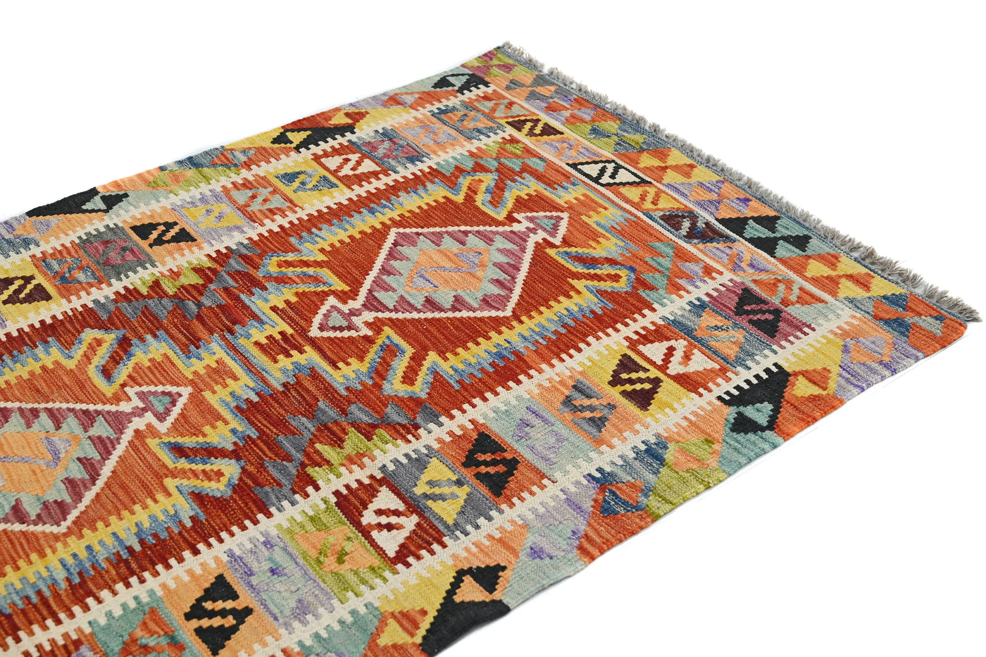 Kilim Afghan Rug – Cardinal Compass