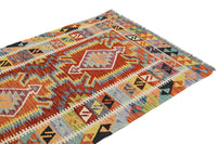 Hand-woven Afghan Kilim Rug, 102 x 150 cm