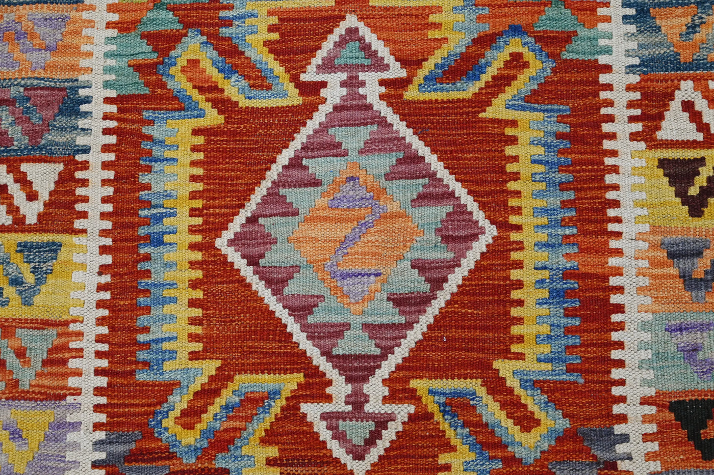Kilim Afghan Rug – Cardinal Compass