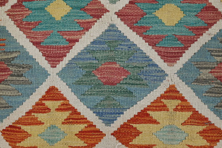 Hand-woven Afghan Kilim Rug, 80 x 120 cm