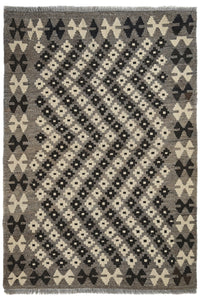 Hand-woven Afghan Kilim Rug, 104 x 154 cm