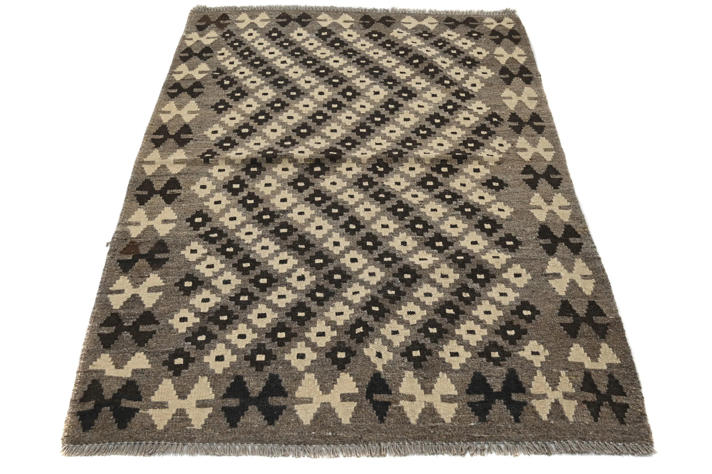 Hand-woven Afghan Kilim Rug, 104 x 154 cm