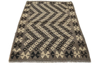 Hand-woven Afghan Kilim Rug, 104 x 154 cm
