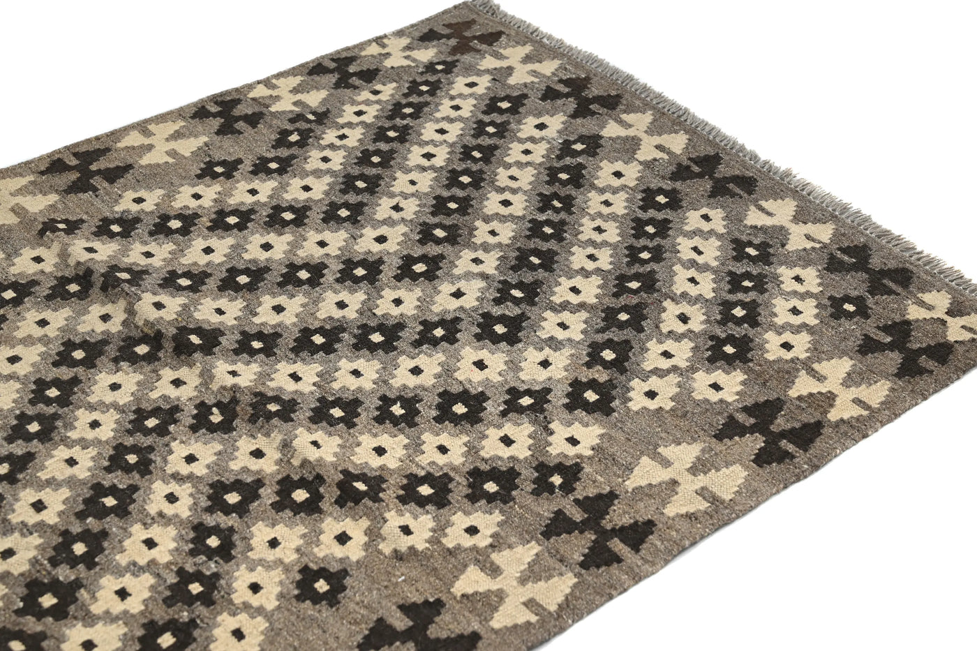Hand-woven Afghan Kilim Rug, 104 x 154 cm