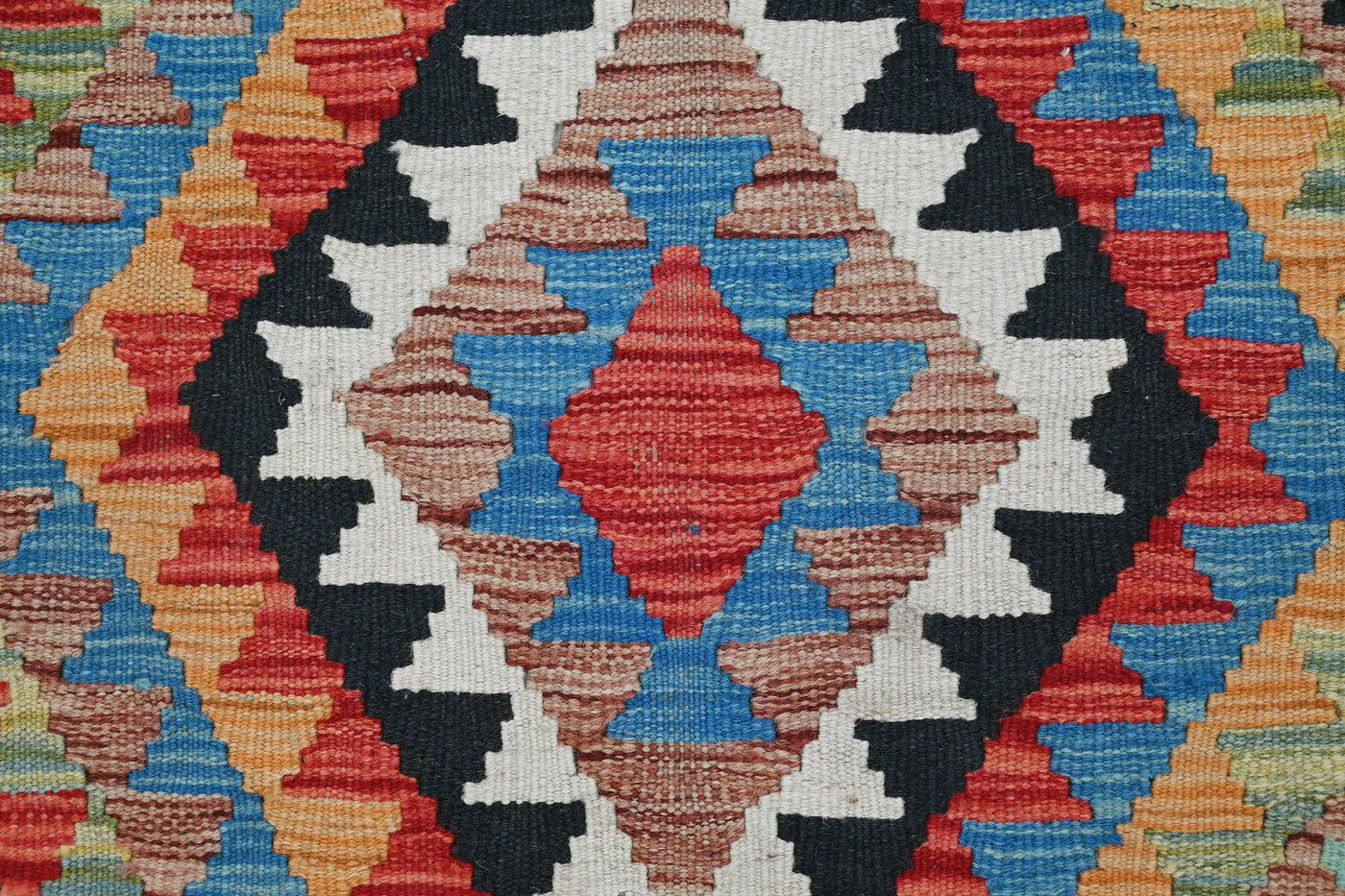 Kilim Afghan Rug – Sangria Matrix