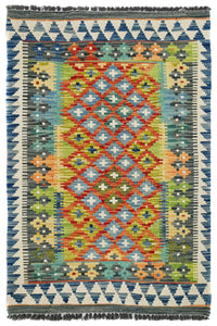 Hand-woven Afghan Kilim Rug, 85 x 130 cm