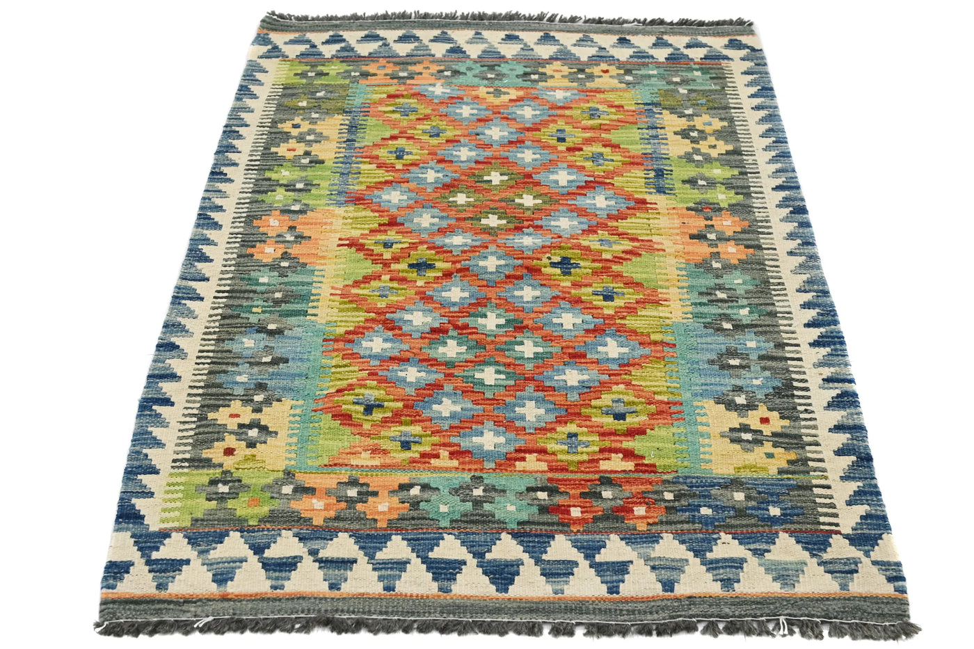 Kilim Afghan Rug – Lagoon Keystone