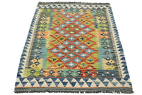 Hand-woven Afghan Kilim Rug, 85 x 130 cm