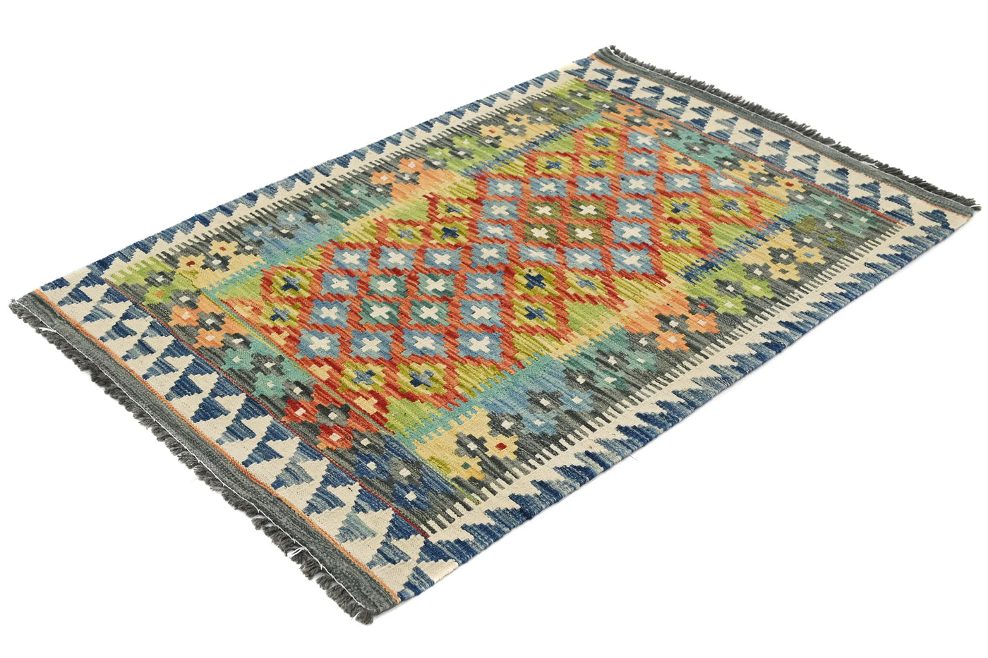 Kilim Afghan Rug – Lagoon Keystone