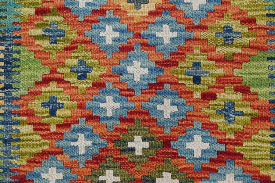 Hand-woven Afghan Kilim Rug, 85 x 130 cm