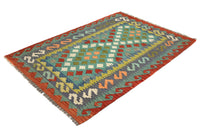 Hand-woven Afghan Kilim Rug, 105 x 152 cm