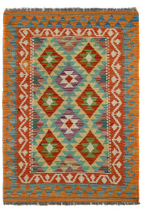 Hand-woven Afghan Kilim Rug, 87 x 125 cm