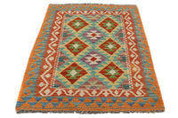 Hand-woven Afghan Kilim Rug, 87 x 125 cm