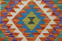 Hand-woven Afghan Kilim Rug, 82 x 122 cm