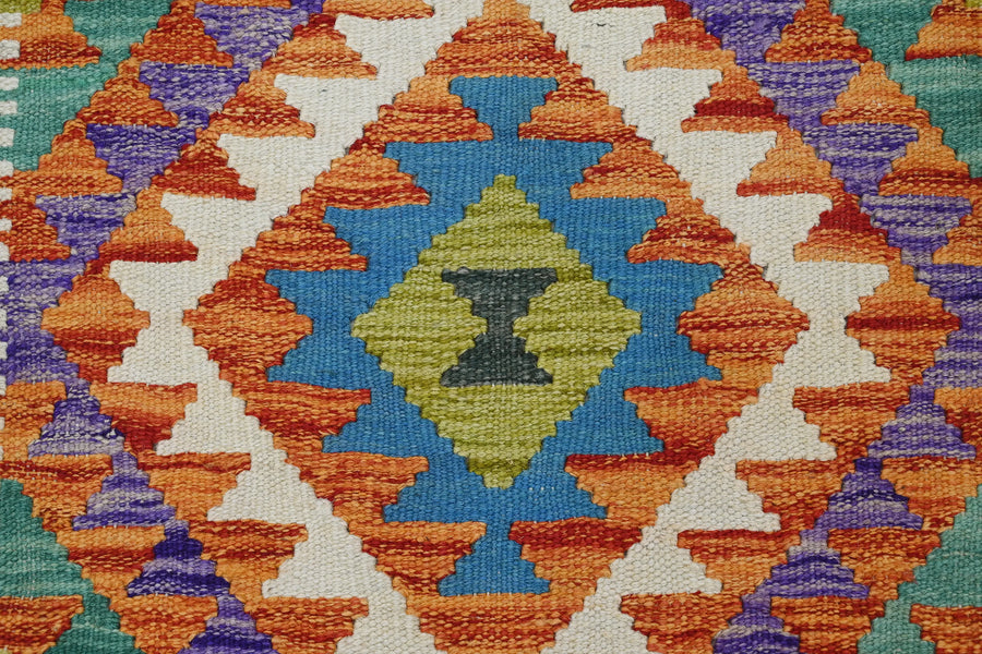 Hand-woven Afghan Kilim Rug, 82 x 122 cm