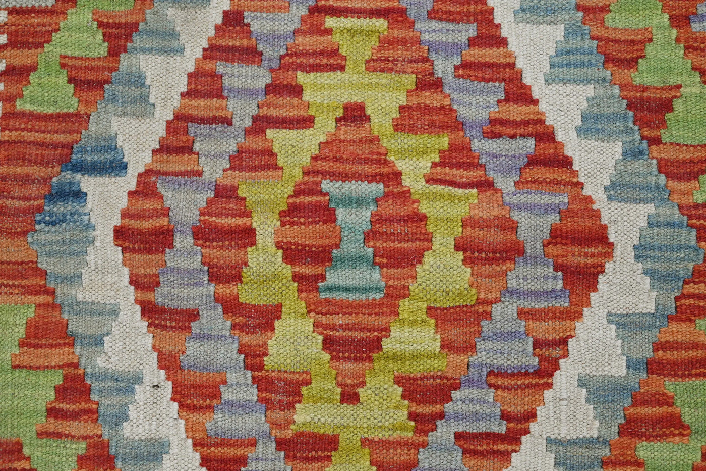 Kilim Afghan Rug – Rust Constellation