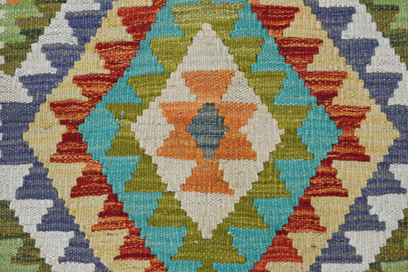 Kilim Afghan Rug – Sienna Emblem
