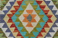 Hand-woven Afghan Kilim Rug, 87 x 124 cm