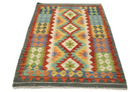 Hand-woven Afghan Kilim Rug, 102 x 152 cm