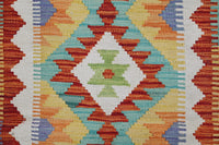 Hand-woven Afghan Kilim Rug, 102 x 152 cm