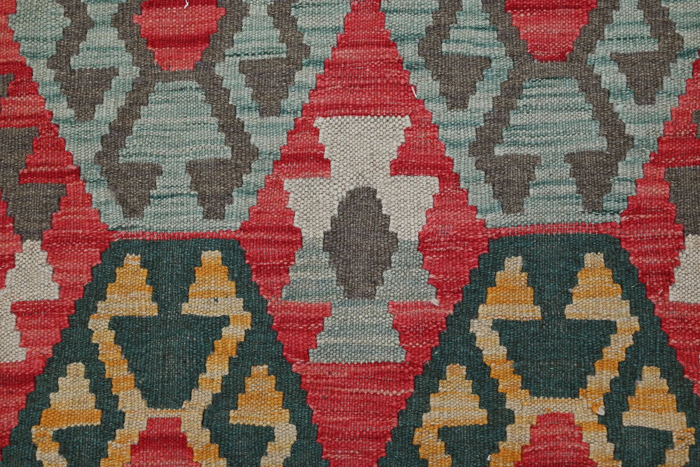 Kilim Afghan Rug – Navy Medallion