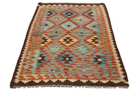 Hand-woven Afghan Kilim Rug, 102 x 150 cm