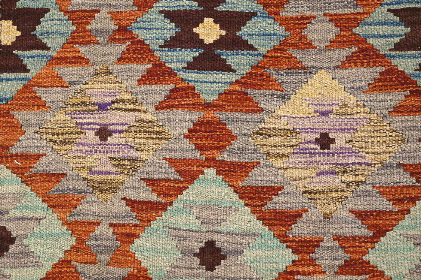 Hand-woven Afghan Kilim Rug, 102 x 150 cm