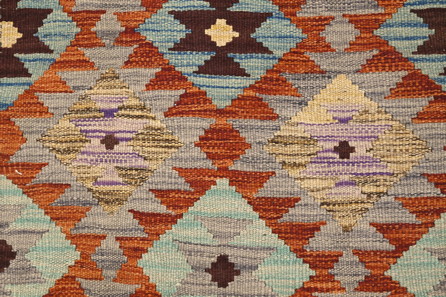 Hand-woven Afghan Kilim Rug, 102 x 150 cm