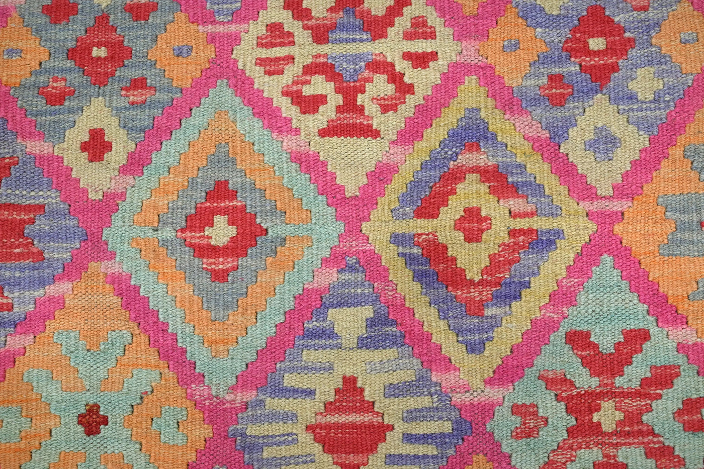 Kilim Afghan Rug – Fawn Mandala