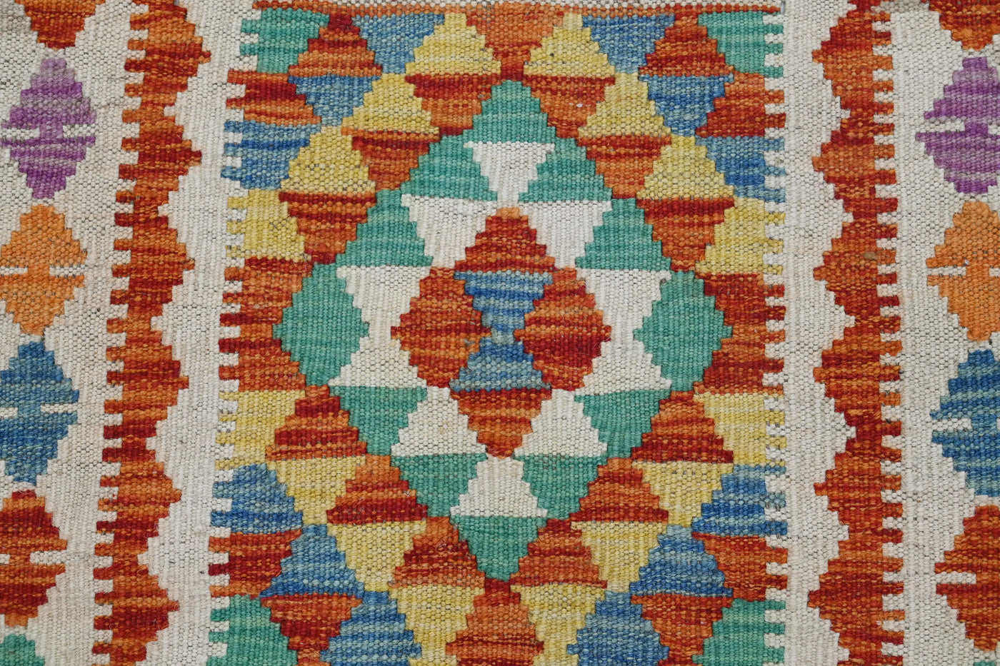 Kilim Afghan Rug – Lagoon Mandala
