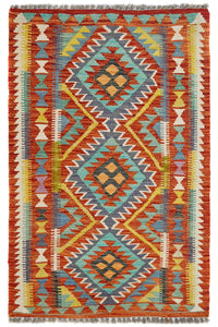 Hand-woven Afghan Kilim Rug, 87 x 137 cm