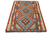 Hand-woven Afghan Kilim Rug, 87 x 137 cm