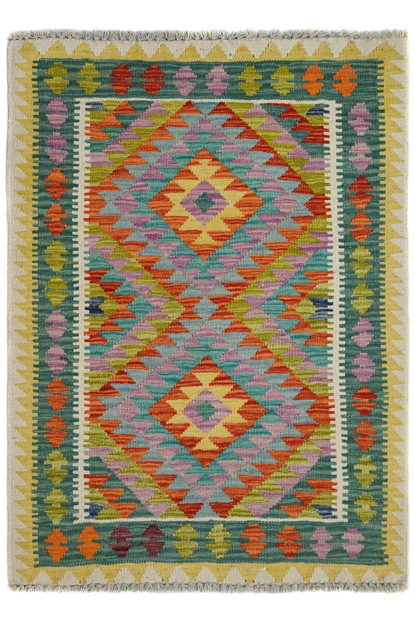 Kilim Afghan Rug – Sky Keystone