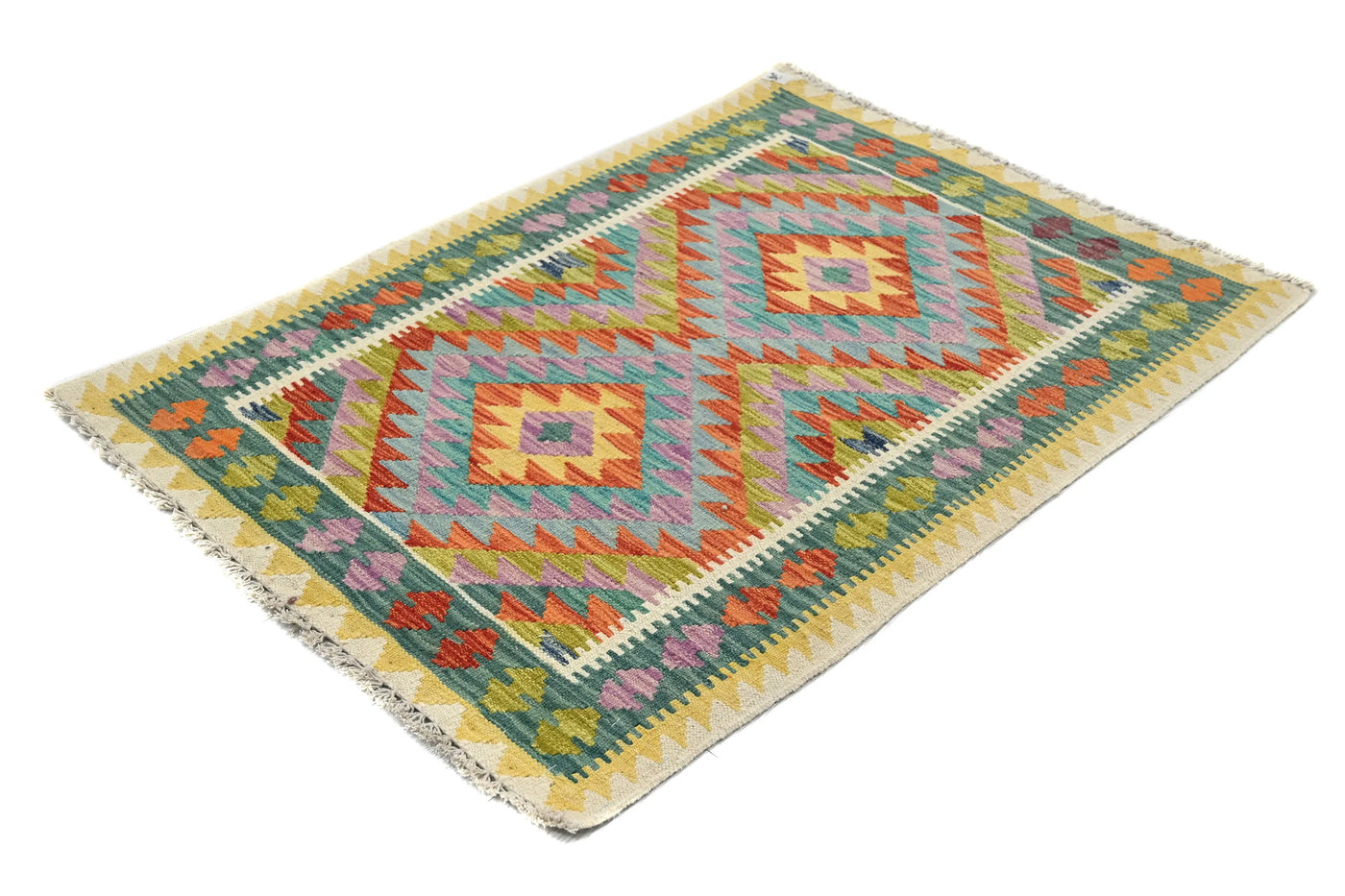 Kilim Afghan Rug – Sky Keystone