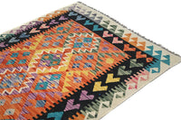 Hand-woven Afghan Kilim Rug, 102 x 152 cm