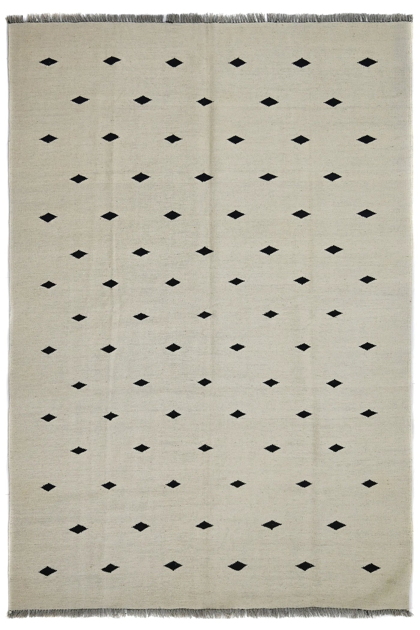 Kilim Afghan Rug – Linen Prism