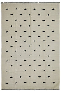 Hand-woven Afghan Kilim Rug, 164 x 243 cm