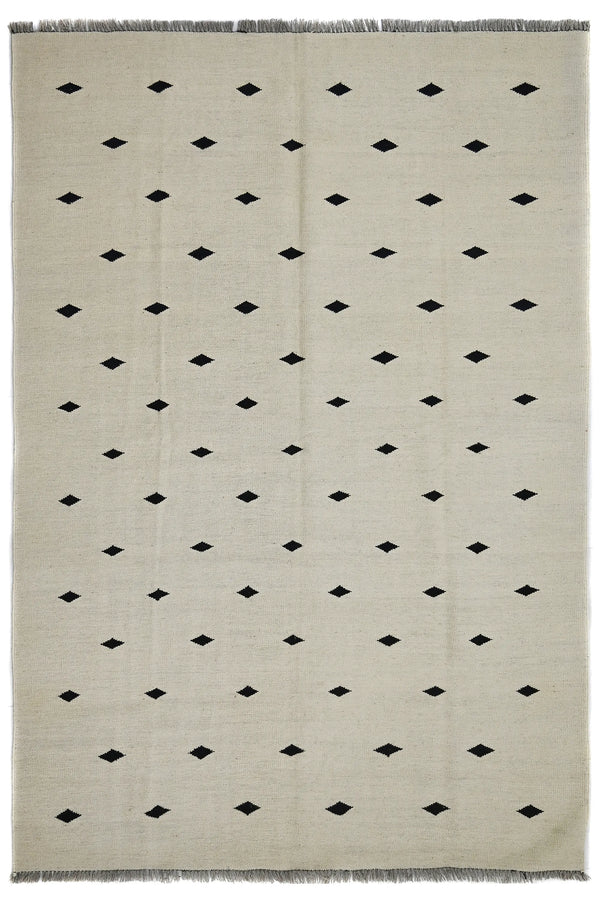 Hand-woven Afghan Kilim Rug, 164 x 243 cm
