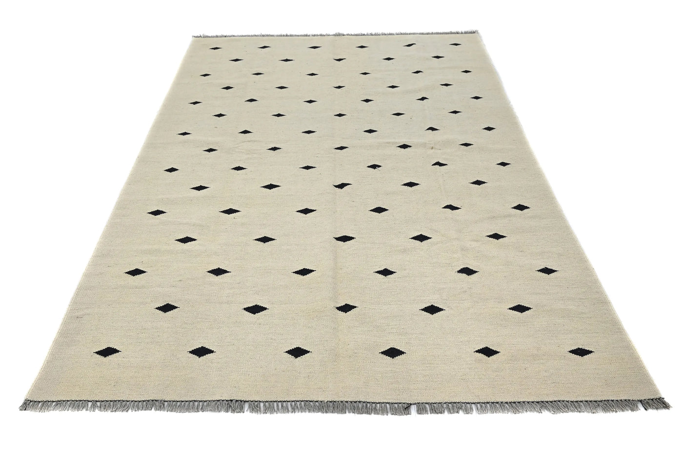 Kilim Afghan Rug – Linen Prism