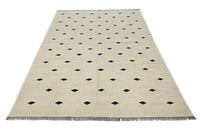 Hand-woven Afghan Kilim Rug, 164 x 243 cm