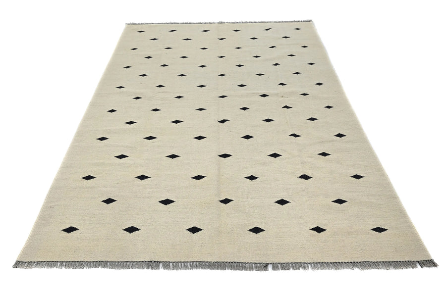 Hand-woven Afghan Kilim Rug, 164 x 243 cm