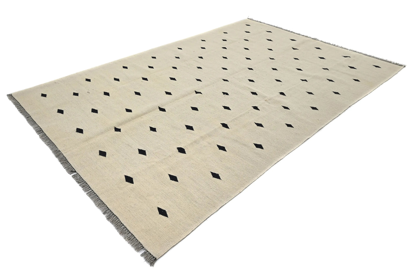 Kilim Afghan Rug – Linen Prism
