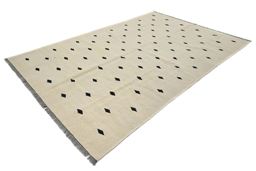 Hand-woven Afghan Kilim Rug, 164 x 243 cm