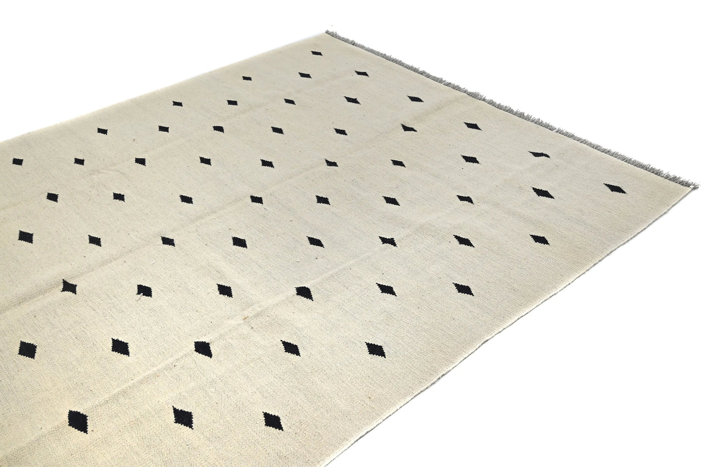 Kilim Afghan Rug – Linen Prism